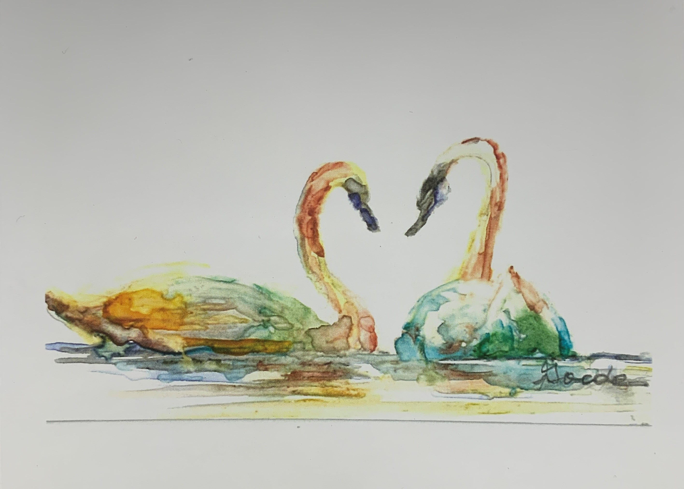 Swan Love Card